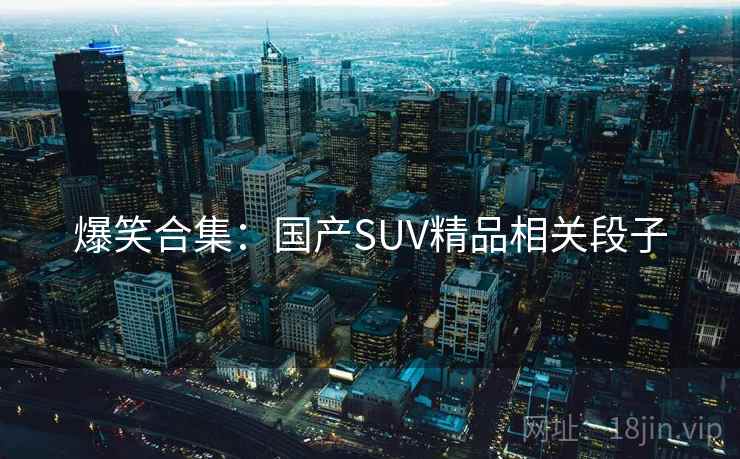 爆笑合集：国产SUV精品相关段子