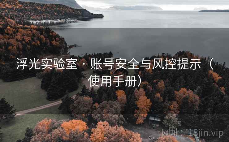 浮光实验室 · 账号安全与风控提示（使用手册）