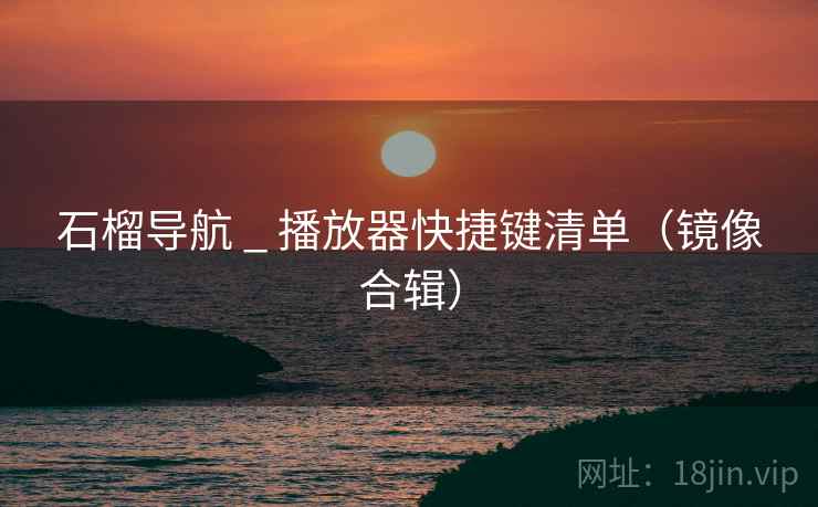 石榴导航 _ 播放器快捷键清单（镜像合辑）